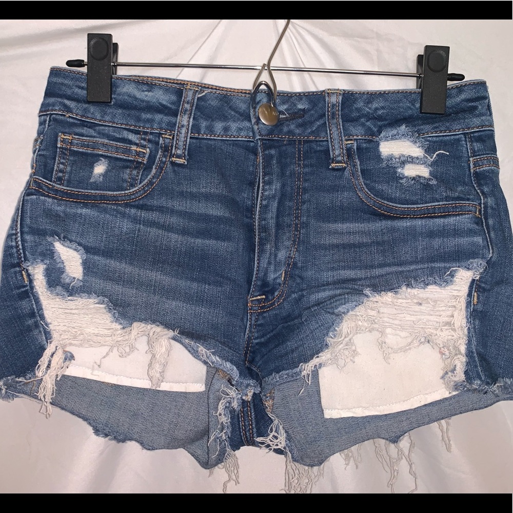 Distressed Jean Shorts
